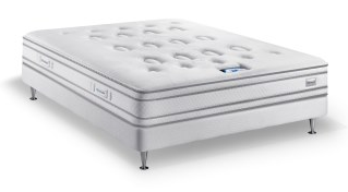 MATELAS SIMMONS SENSORIEL 180x200 avec boxspring sur pieds