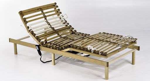 SOMMIER Jehaes PROFLEX 2.0 DORMA TÊTE ET PIED RÉGLABLES sur pied en bois