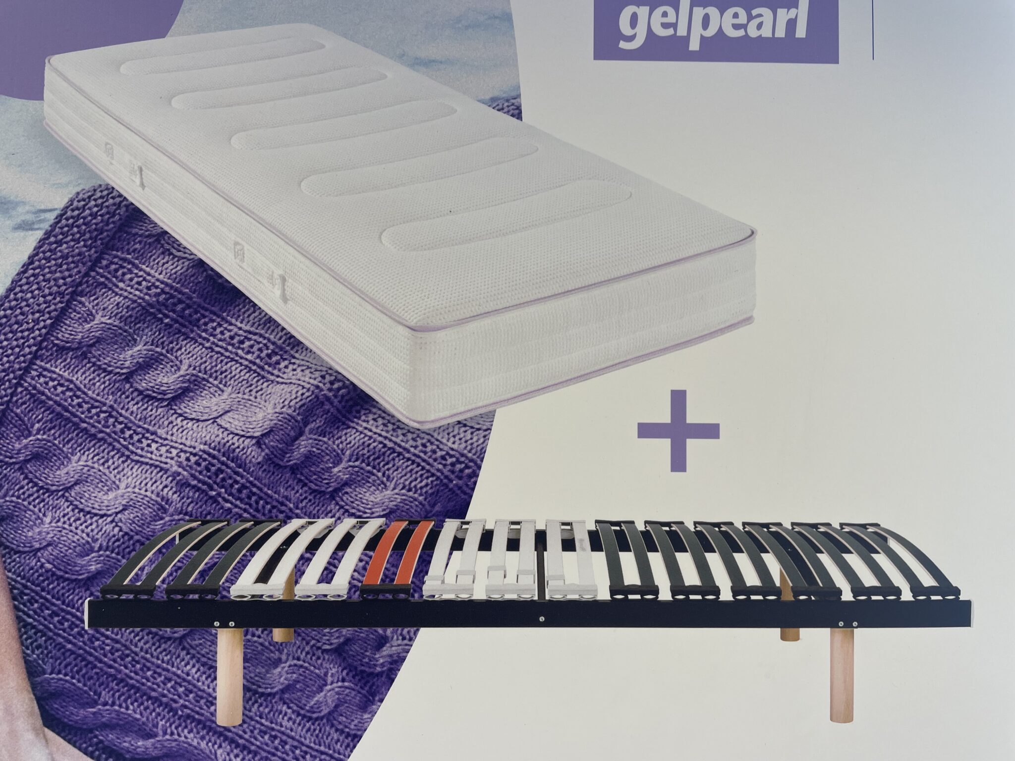 Matelas gelpearl 80x200 + sommier maxiform 80x200