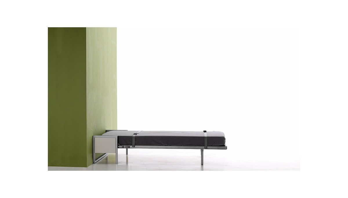 LIT ESCAMOTABLE BOONE CUBED sur un mur vert