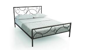 LIT METALLIQUE RESISTUB avec pied et matelas 2 personnes