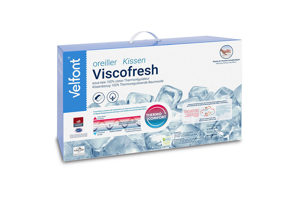 Oreiller Velfont Viscofresh emballage
