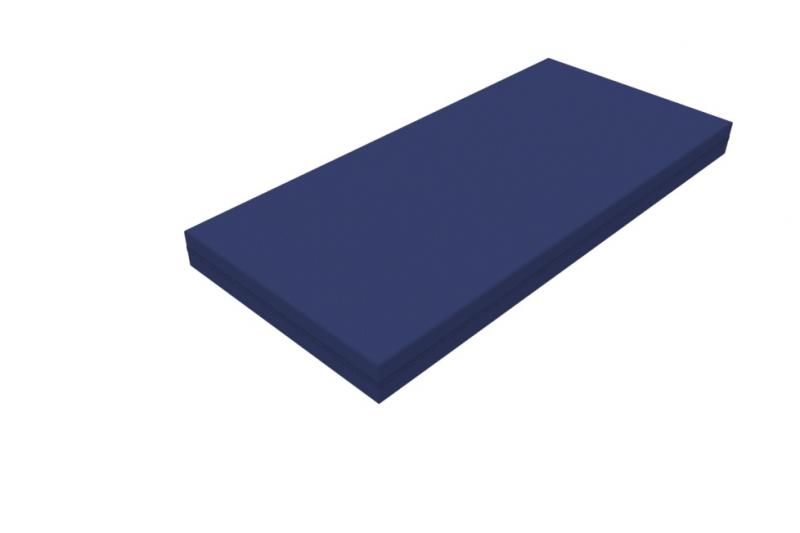 MATELAS COLLECTIVITE ANTI FEU de couleur bleu 80X200