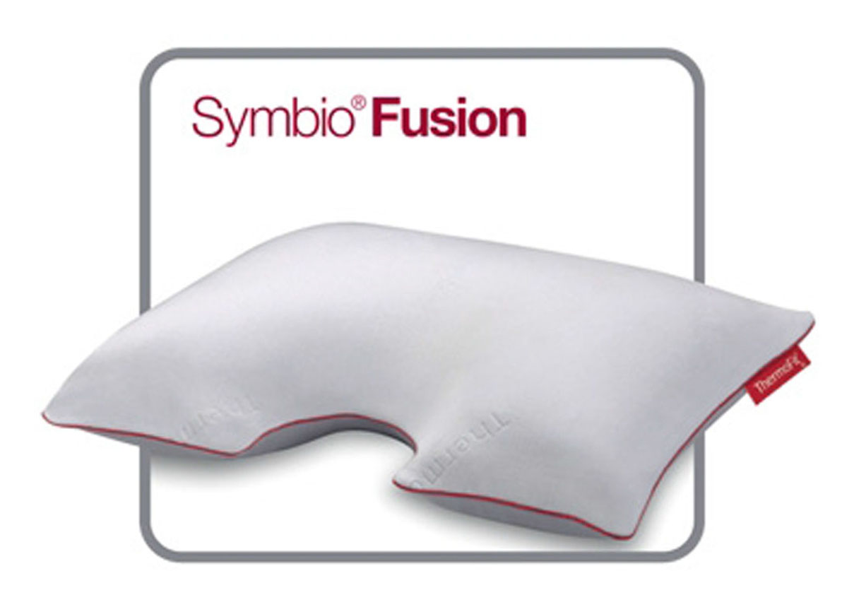 OREILLER SYMBIO FUSION ergonomique blanc avec espace pour cou