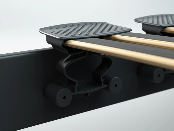 Sommier lattoflex hybrid 2 rotule en caoutchouc