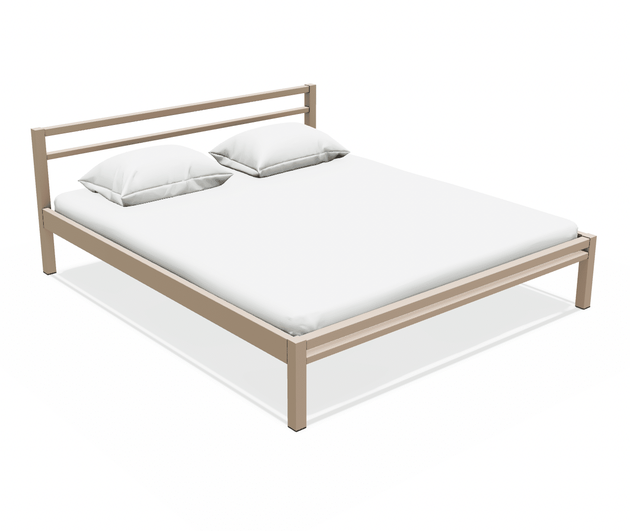 cadre de lit perfecta 160x200 avec 2 oreillers