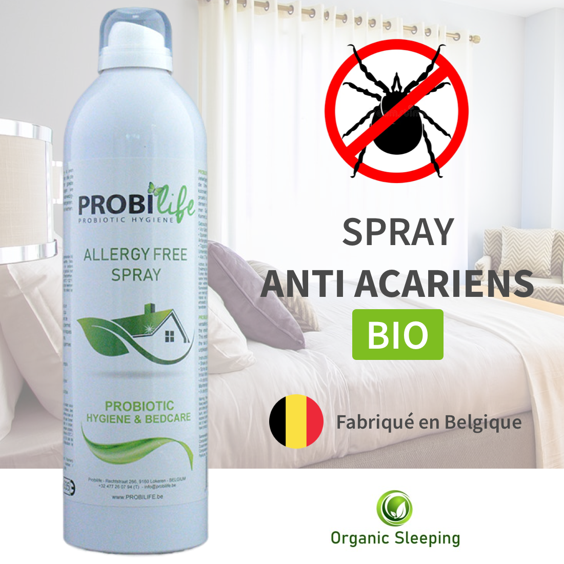 Spray anti-acariens bio