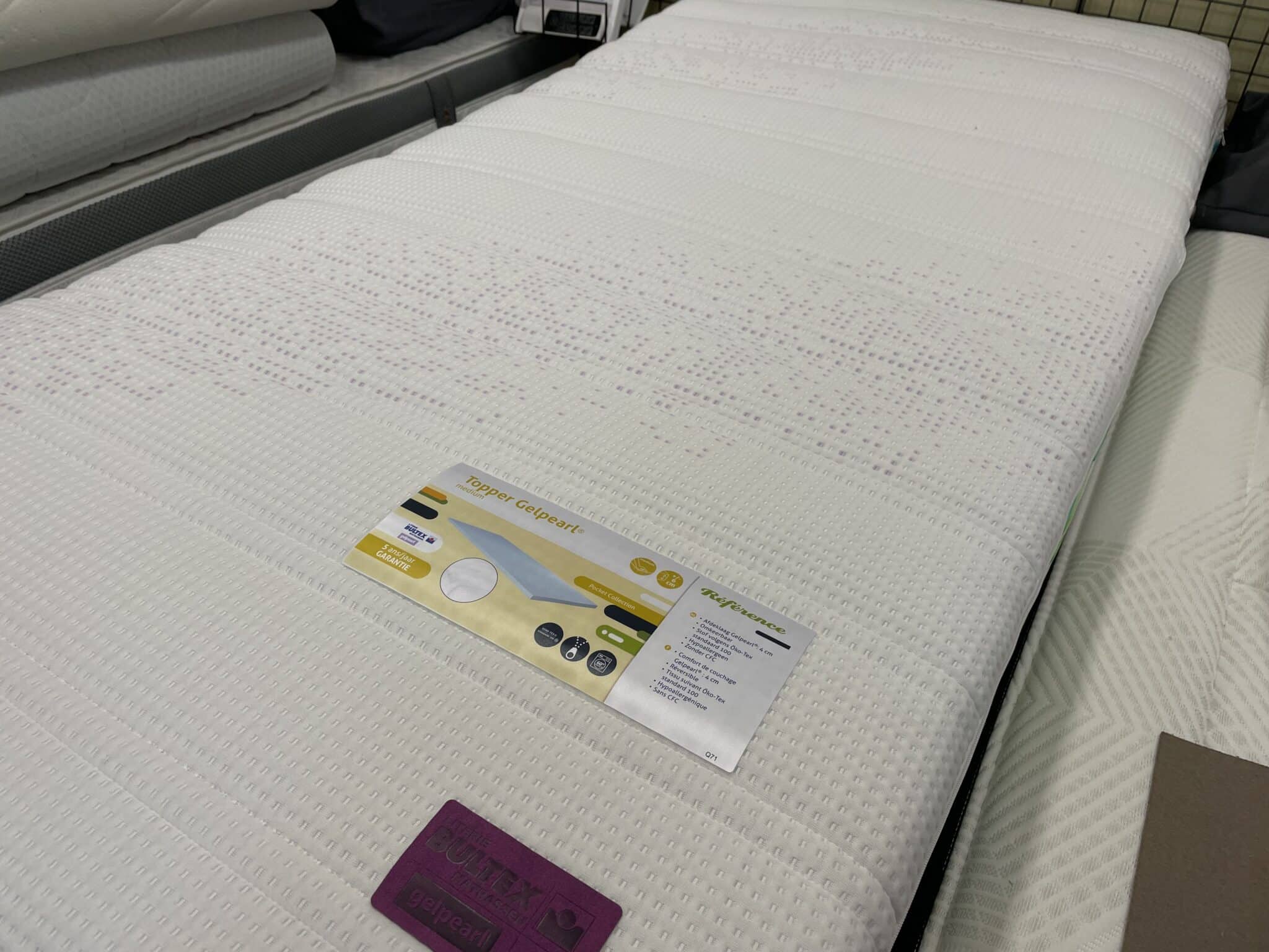 Surmatelas Bultex Gelpearl une personne