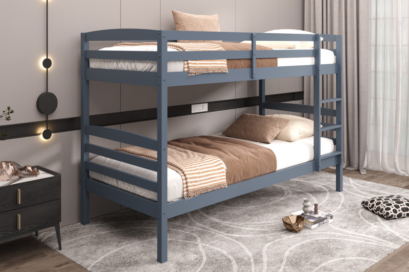 LIT SUPERPOSÉ 'ROY' 90X200 gris