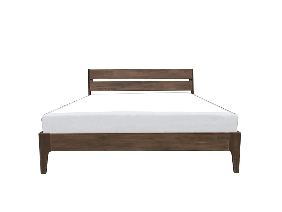 Cadre de lit Jehaes Milano 140x200 en bois noyer