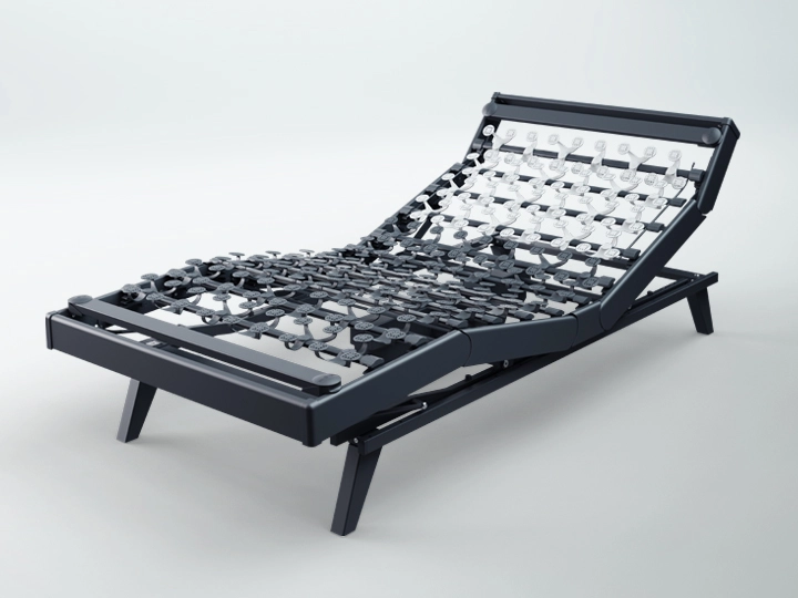 Sommier Lattoflex Winx 6 électrique R2 90x200 sur pieds