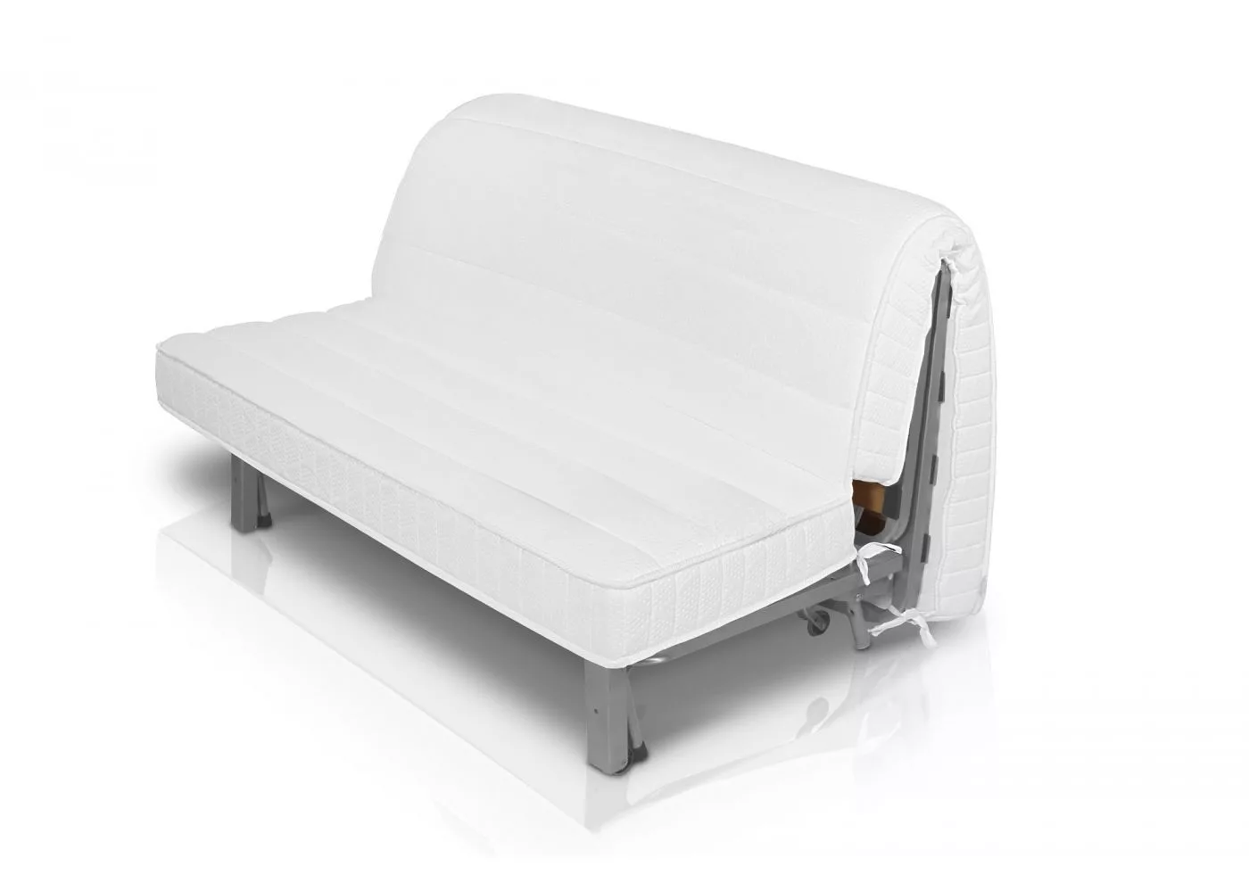 banquette bz matelas 140cm avec le matelas qui est visible
